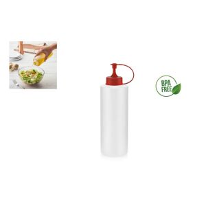 Szósznyomó Palack 600ml Piros Kupakkal L-00810-3 143807226 - Műanyag flakon