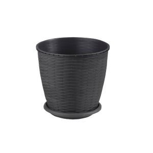 Cserép+Alátét Rattan 16 Literes Wenge (11/#) 143807270 - Kertépítés