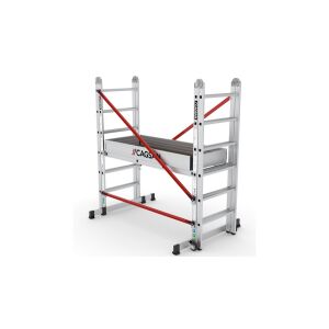 Cagsan STELLA Összecsukható Létra Állványzat (Munkamagasság: 4,3m) 143808251 - Cagsan