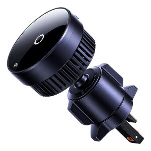 MagPro autós szellőzőrácsra szerelhető tartó Qi2.0 15W-os vezeték nélküli töltővel - fekete