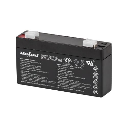 6V/1,3Ah zselés akkumulátor