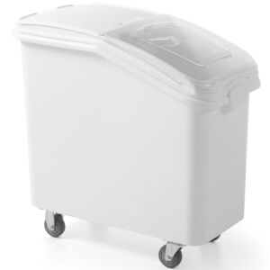 Konténeres vendéglátóipari kocsi ömlesztett termékekhez, cukorhoz, darafélékhez, rizshez, kerekeken 81 l - Hendi 877913 143816948 - Ételtárolás