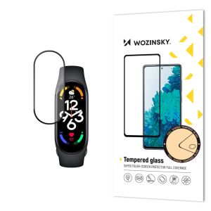 Wozinsky Wozinsky Full Glue Xiaomi Mi Band 7 szkło hartowane na ekran czarny 143818695 - Pasek do inteligentnego zegarka