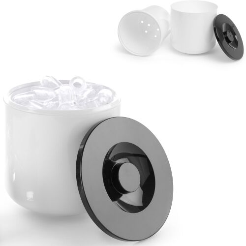 Jégkockatartó fehér, fekete fedéllel, 10 literes 143819542