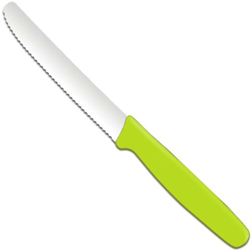 Recézett univerzális kés 112/211 mm - zöld 143821026