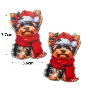 Nyomtatott dekorkarton - Ünnepi 'Yorki' 2db/csomag 143821932 - Művészet & Hobbi