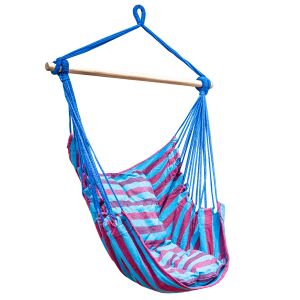 Hamak brazylijski krzesło wiszące ogrodowe bujak fotel z poduszkami boho xl 143822596 - Függőszék