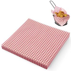 Pergamenpapír rágcsálnivalókhoz és sült krumplihoz, kockás minta, 500 db, 306x305 mm - Hendi 678176 143824050 - Csomagolópapír