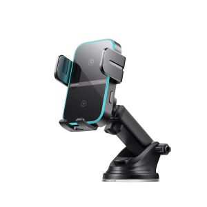 Telefontartó induktív töltővel műszerfalra - fekete 143824663 - Autós pohártartó