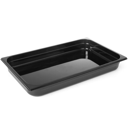 Pojemnik gastronomiczny GN 1/1 z czarnego poliwęglanu 530x325x100mm 14L Hendi 862223 143828282