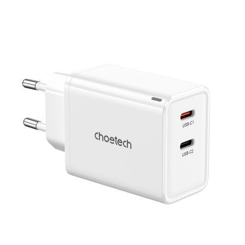 GaN 2x USB-C PD 65W fehér fali töltő 143828801