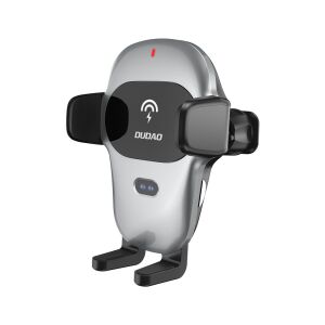 Autós tartó Qi vezeték nélküli töltővel 15W szürke 143829917 - Autós pohártartó