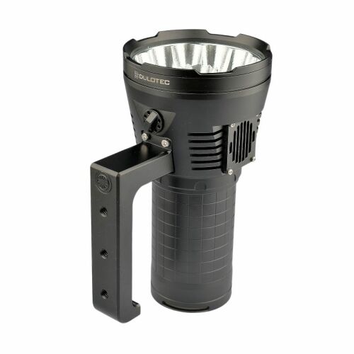 Ultraerős zseblámpa, Dulotec, Small Sun, 70 000 lumen, 1200 méter, fekete