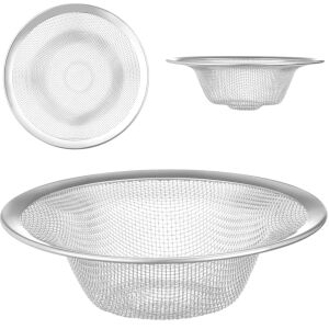 Kerek lefolyószűrő mosogatókhoz, ACÉL, átmérő 110 x 35 mm