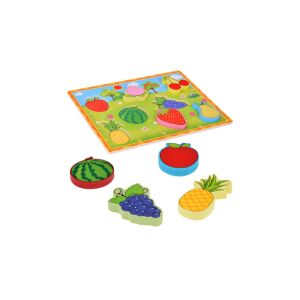 Fa Gyümölcsök Oktató Kirakó Tábla 143833937 - Babajáték