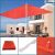 Żagiel przeciwsłoneczny uv czerwony zadaszenie ochronny na taras balkon 3x2 143836598