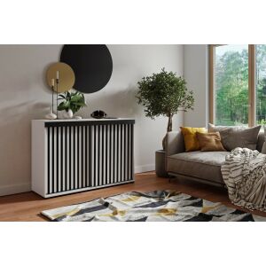 Malani Duplo 140 Tolóajtós Komód 140cm, Fehér 143837723 - Irodabútor