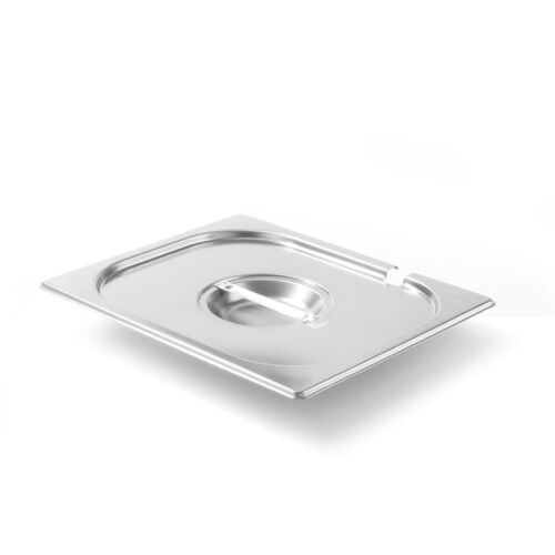 Hendi Kitchen Line GN 1/2 Rozsdamentes acél fedő merőkanál kivágással - GN edény