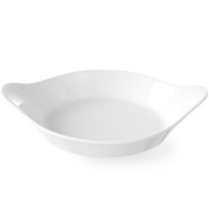 Kerek sütőforma fülekkel 185x152mm krémszínű porcelán - Hendi 785904 143841847 - Főzőedény & Sütőedény