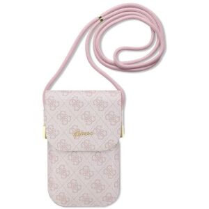 Guess PU 4G Metal Logo Script Phone Bag rózsaszín (GUOWBP4SNSP)