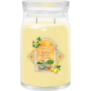 Yankee Candle Signature Lemon Gelato - Citromos fagylalt Illatgyertya 567g - Sárga (2642885E)