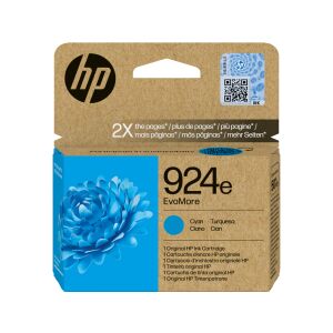 HP 4K0U7NE Tintapatron Cián 800 oldal kapacitás No.924e EvoMore Eredeti 143850169 - Nyomtató kellék
