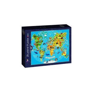 Bluebird 300 db-os puzzle - World Travel Map (90091) 143853284 - Puzzle