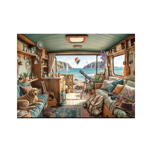 Bluebird Camping Coast 500 darabos kirakó puzzle kép - Bluebird