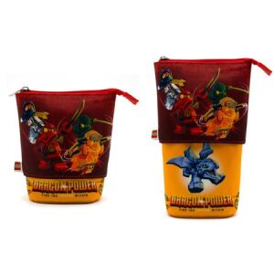 Tolltartó, cipzáras, pop-up, LEGO "Ninjago Dragon Power", piros-sárga-mintás 143855274 - Tolltartó