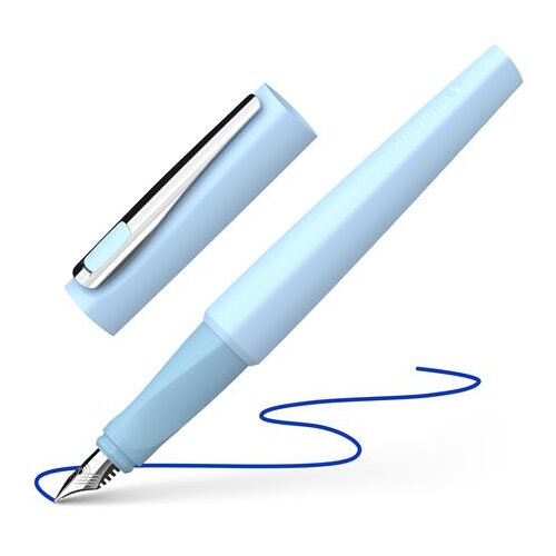 Töltőtoll, M-es, SCHNEIDER "Tomo", jégkék