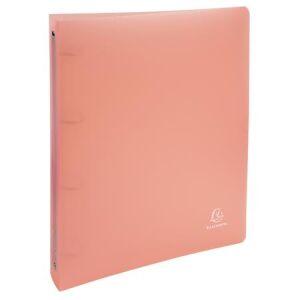 Gyűrűs könyv, 4 gyűrű, 40 mm, A4, PP, EXACOMPTA, pasztell korall 143855364 - Iratrendezés