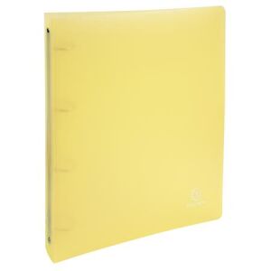 Gyűrűs könyv, 4 gyűrű, 40 mm, A4, PP, EXACOMPTA, pasztell sárga 143855365 - Iratrendezés