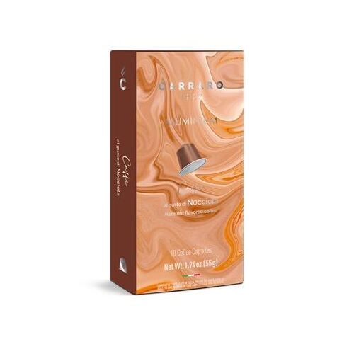 Kávékapszula, Nespresso® kompatibilis, 10 db, CARRARO, mogyoró 143855394