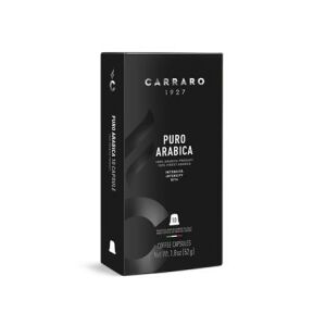 Kávékapszula, Nespresso® kompatibilis, 10 db, CARRARO "Puro Arabica" 143855400 - Kávépárna & Kávékapszula