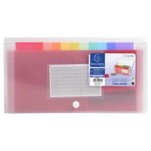 Harmonikamappa, 260x140 mm, PP, 7 rekeszes, EXACOMPTA 143855463 - Harmonika mappa