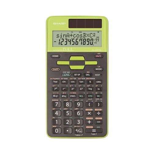 Számológép, tudományos, 273 funkció, SHARP "EL-531", zöld 143855478