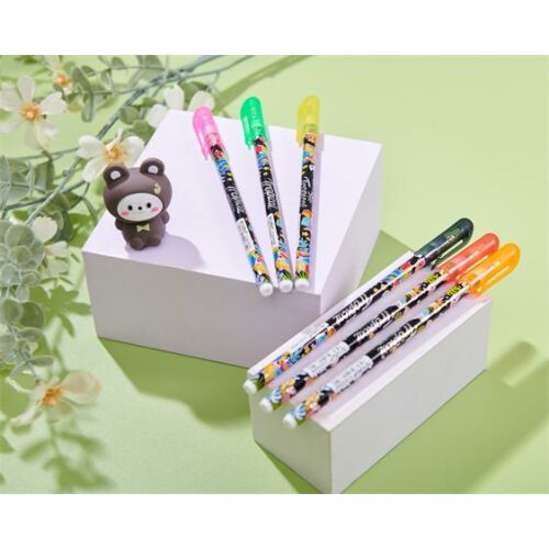 Golyóstoll, 0,25 mm, kupakos, FLEXOFFICE "FO-058 Tropical", kék 143855491