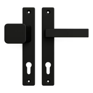 K05G gomb kilincs kapura balos, Fekete 90mm Fix balos 146158858 - Ajtógomb & Kilincs