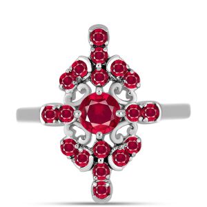 Ezüst Gyűrű Madagaszkári Rubinnal, Y62158/54 143860366 - Női kiegészítő