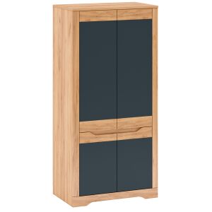 Akasztós szekrény Q, tölgy craft arany/grafit szürke, FIDEL 143862022 - Nappali bútor