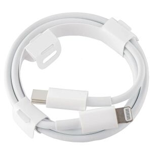 Apple USB-C-Lightning kábel, 1m, 96W, 4.7A, fehér, csomagolás nélkül (Bulk) 143866518 - Adatkábel