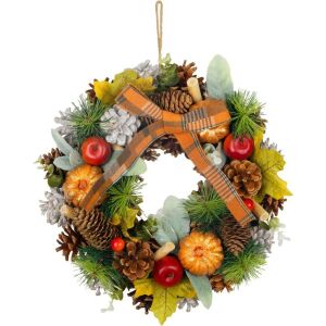 MagicHome karácsonyi koszorú, zöld, 30 cm 143866669 - Ajtódísz