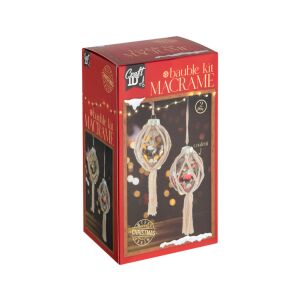 CraftID Makramé karácsonyfadísz készítő kreatív készlet CraftArt 143867043 - Szezonális dekoráció