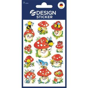 Matrica, papír, 3 ív, 76x120 mm, AVERY ZWECKFORM, "Z-Design No.4304", gombák 143867062 - Matrica, mágnes