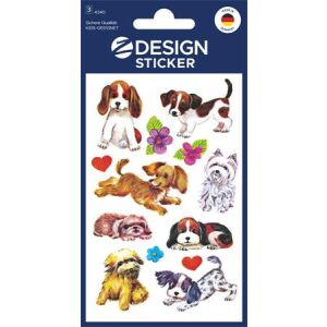 Matrica, papír, 3 ív, 76x120 mm, AVERY ZWECKFORM, "Z-Design No.4340", kiskutyusok 143867064 - Matrica, mágnes