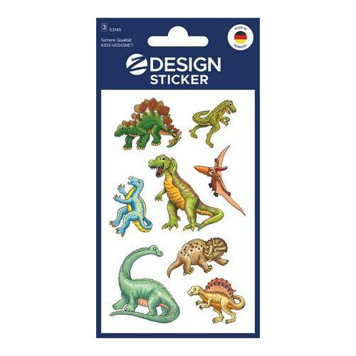 Matrica, papír, 3 ív, 76x120 mm, AVERY ZWECKFORM, "Z-Design No.53145", dinoszauruszok 143867115