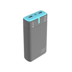 Tracer EnerGen, 20000 mAh, 2 x USB-A, 1 x USB-C, PD 20 W, QC 3.0 22.5 W, Fekete-Kék, PowerBank 143867827 - Tracer
