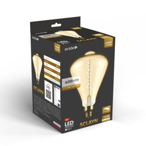Avide LED Jumbo Filament Sclayn Amber 4.5W E27 2200K Fényerőszabályzós 143868266 - Лампи и осветление