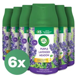 Air Wick Freshmatic Purple Lavender Meadow Refill, 6 pack, automatic air freshener - Air Wick Automatic Air Freshener