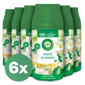 Air Wick Freshmatic Freesie & Jasmin Nachfüller 6er-Pack, automatischer Lufterfrischer - Lufterfrischer